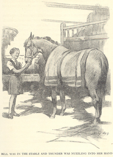 Bill and her horse Thunder. Illustrated by Stanley Lloyd