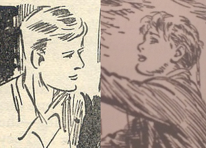 (L-R) Julian Kirrin (drawn by Eileen Soper) & David Morton (drawn by Bertram Prance)