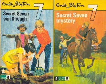 Knight paperbacks of "Secret Seven Win Through" and "Secret Seven Mystery"