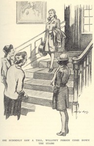 Zerelda's entrance. Illustrated by Stanley Lloyd
