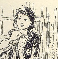 Lucy-Ann Trent of the Adventure Series, drawn by Stuart Tresilian