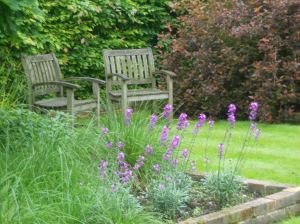 Somewhere nice to sit in Mr Aplin's garden (a bowling green in Blyton's day)