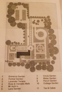 A map of the gardens