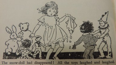 Uh-oh, where can the snow-baby have gone?