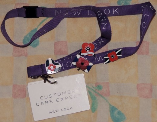 I've had my poppy badges on for the past few weeks at work.