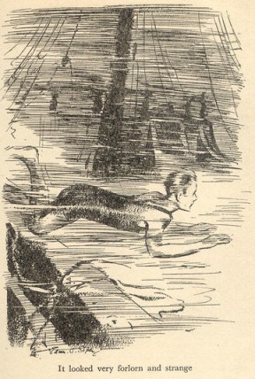 Julian's bathing-suit/bathing costume (but not swimming trunks)