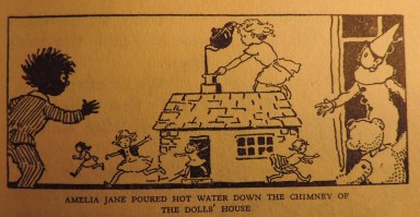 Amelia Jane playing one of her tricks