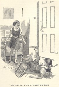 Darrell pushes Sally Stanley Lloyd