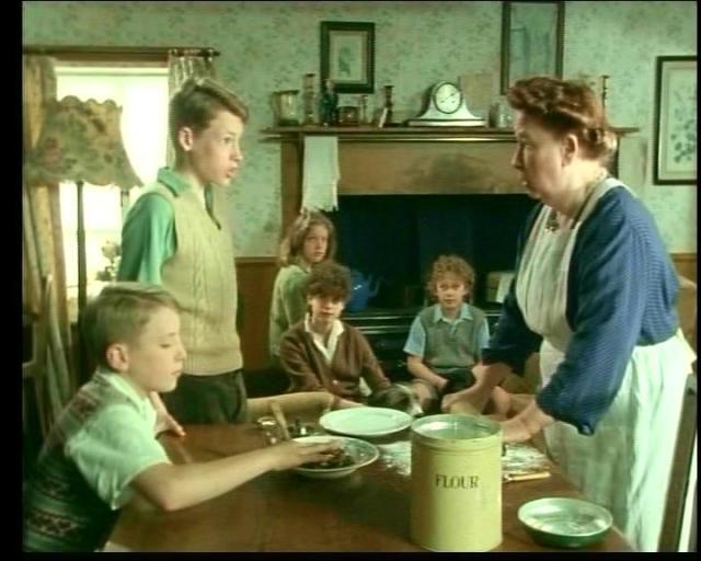 The Five with Berta and Joanna (Joan) the cook and housekeeper. 