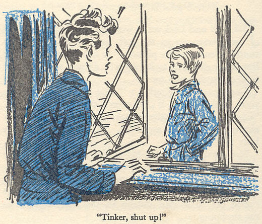 Tinker shut up said George