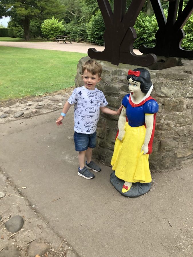 snow white by a well