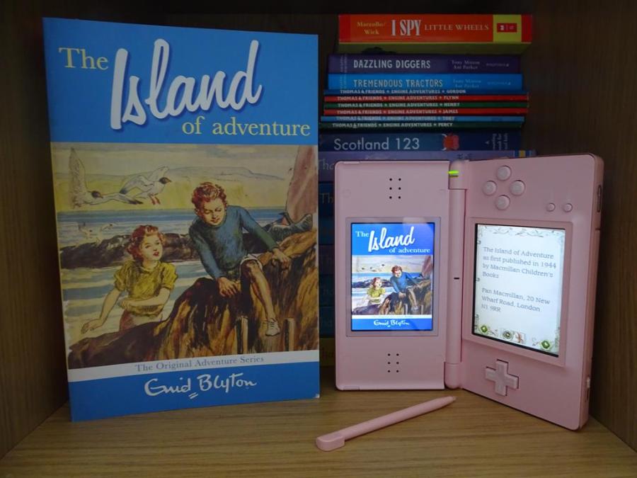 The island of adventure paperback, and the game on the nintendo DS