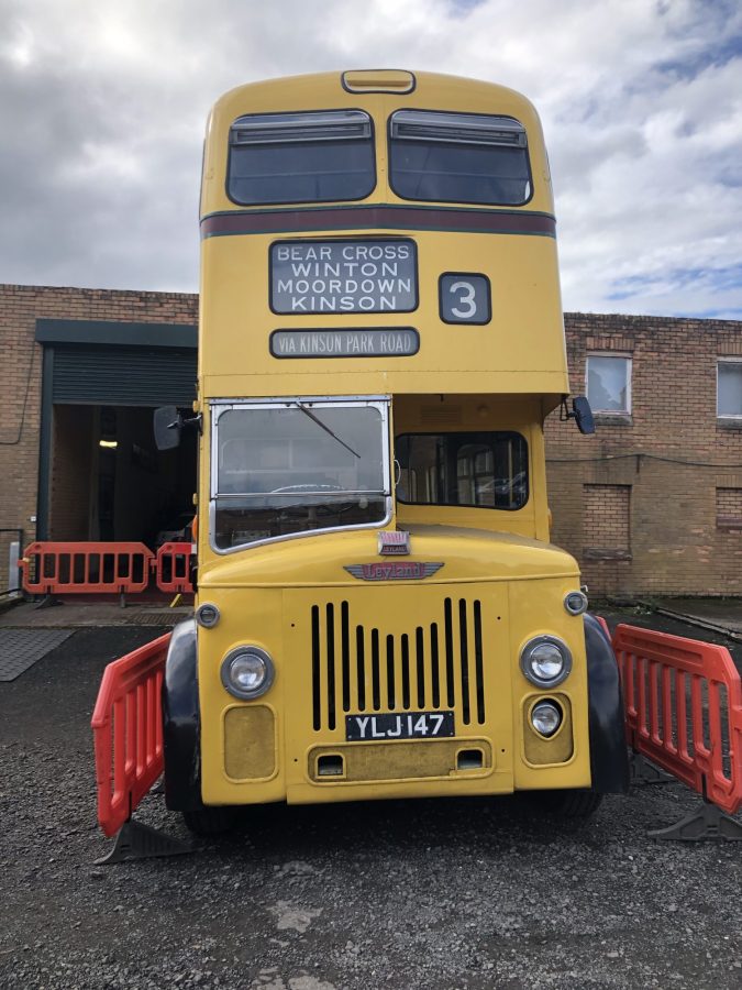 vintage yellow bus